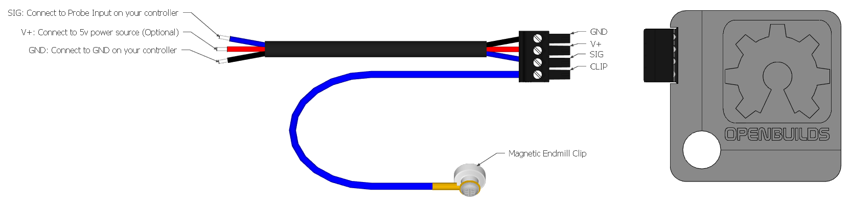 Connecting OpenBuilds® XYZ Probe Plus to a CNC Controller